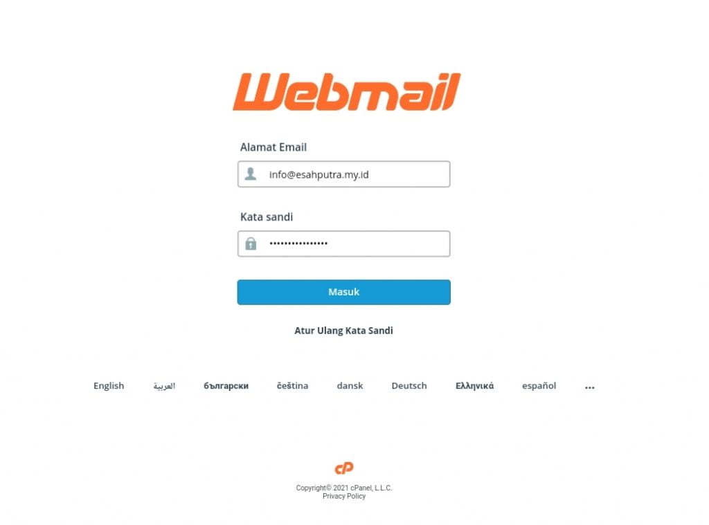 download emails cpanel